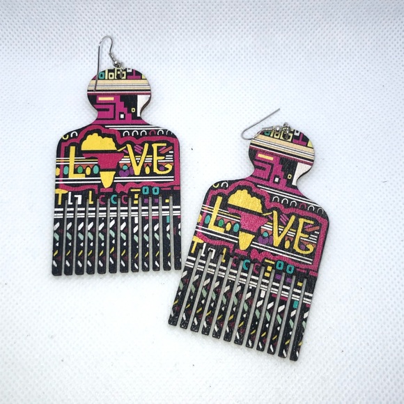 Jewelry - Unique Love Vibrant Pick Earrings Jewelry - Unique Love Vibrant Pick Earrings